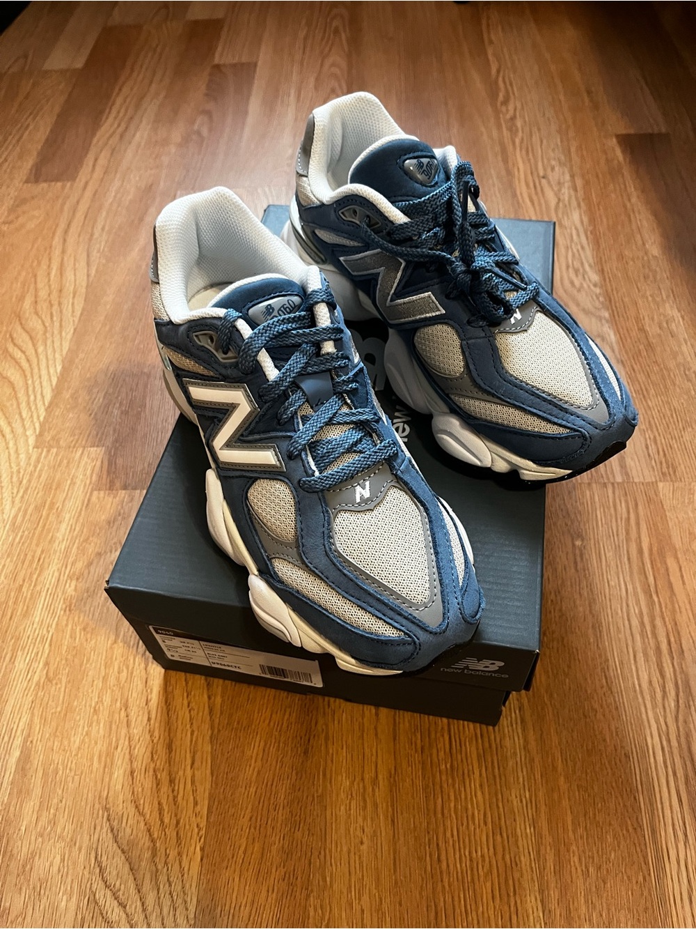 Navy and Gray New Balance 9060 - Picture 3 of 5